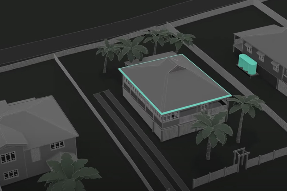 (3D animation & Modelling) Animated inserts for 'Resilience Road', a project to alter houses to withstand natural disasters.